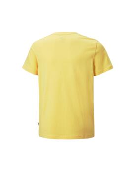 Camiseta Puma ESS+ Col Logo Jr Amarillo