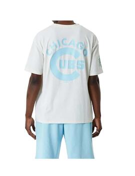 Camiseta NE Pastel Chicago Cubs Beige/Azul