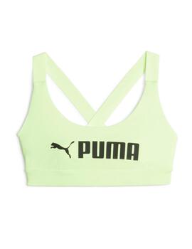 Top Puma Mid Impact Mujer Verde