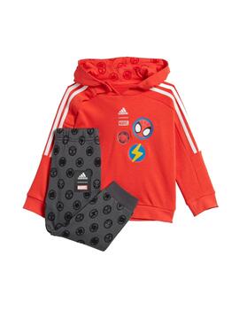 Chandal Adidas I D Y SM Bebé Rojo/Gris