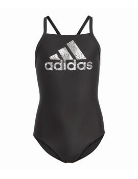 Bañador Adidas Swim Big Logo Suit Niña Negro/Blanc