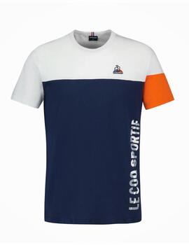 Camiseta Lecoq Saison 2 SS Nº1 Hombre Marino/Blanc
