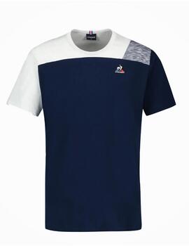Camiseta Lecoq Saison 1 SS Nº1 Hombre Marino/Blanc