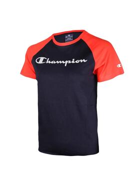 Camiseta Champion Niño Ng/Rojo