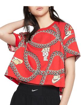 Camiseta Nike Glam Mujer Roja