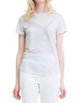 Camiseta Puma Evostripe Mujer Blanca