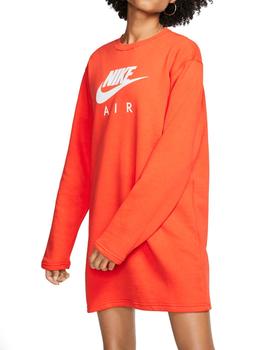 Vestido Nike Air Crew Mujer Naranja