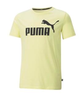 Camiseta Puma ESS Logo Kids Amarillo y Negro