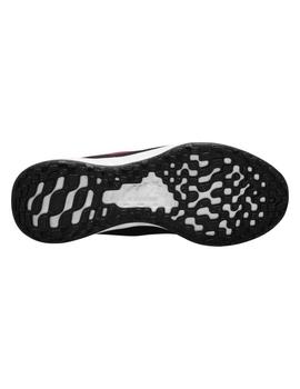 Zapatilla Nike Revolution 6 NN GS Negro y Rosa