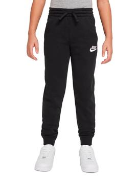 Pantalón Nike Sportwear Club Fleece K Negro/Blanco