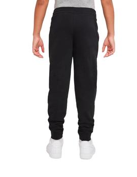 Pantalón Nike Sportwear Club Fleece K Negro/Blanco