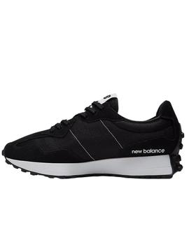 Zapatilla New Balance 327 GS Negro/Blanco