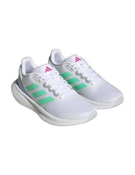 Zapatilla Adidas RunFalcon 3.0 Mujer Blanco/Verde
