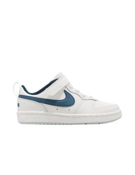 Zapatilla Nike Court Borough Low PSV Blanco/Azul