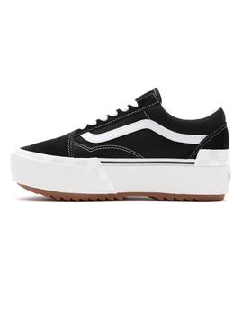 Zapatilla Vans Old Skool Stacked Negro/Blanco