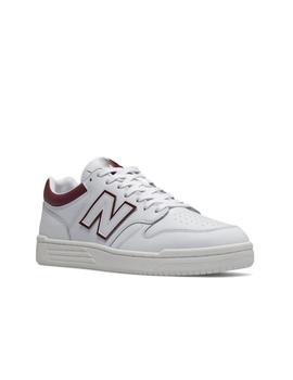 Zapatilla New Balance M 480 Blanco/Burdeos