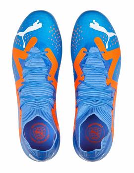 Bota Puma Future Match FG/AG Azul y Naranja