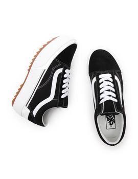 Zapatilla Vans Old Skool Stacked Negro/Blanco