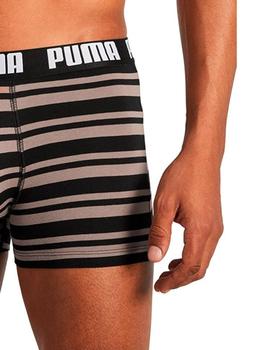 Boxers Puma Everyday Rayas Marrón/ Negro