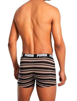 Boxer Puma Everyday Rayas Marrón/ Negro