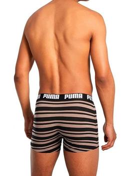 Boxers Puma Everyday Rayas Marrón/ Negro