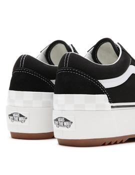 Zapatilla Vans Old Skool Stacked Negro/Blanco