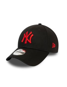 Gorra New Era NY Essential 940 Negro/Rojo