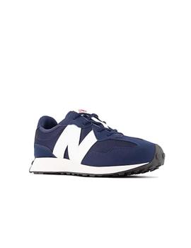 Zapatilla New Balance 327 GS Marino/Blanco