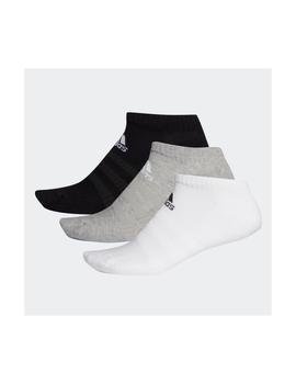 Calcetín Adidas Invisible Gris/Negro/Blanco