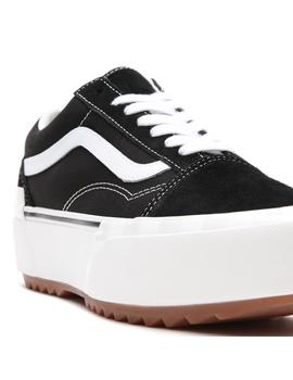 Zapatilla Vans Old Skool Stacked Negro/Blanco