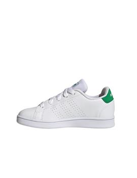 Zapatilla Adidas Advantage K Blanco/Verde