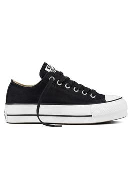 Zapatilla Converse Platform Baja Lona Negro/Blanco