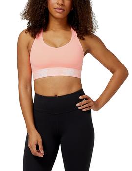 Top New Balance Pace Bra 3.0 Mujer Natural