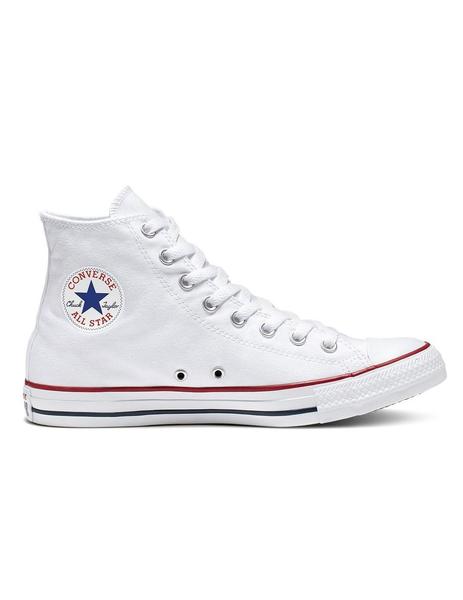 Adicto béisbol Censo nacional Zapatilla Converse All Star Alta Lona Blanca