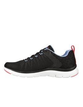 Zapatilla Skechers Flex Appeal 4.0 Mujer BKMT