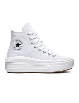 Zapatilla Converse W Move Alta Lona Blanco