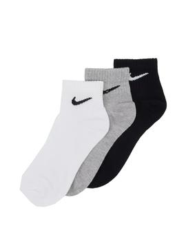 Calcetín Nike Ankle Light Gris/Blanco/Negro