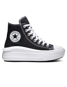 Zapatilla Converse W Move Alta Lona Negro