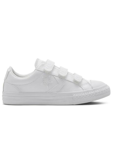 Converse Star Player Jr Velcro Blanca