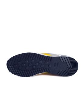 Zapatilla Munich Sapporo 136 Blanca y Amarilla