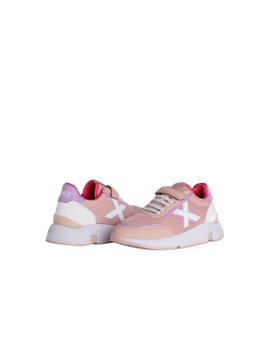 Zapatilla Munich Versus Kid 22 Rosa y Blanco