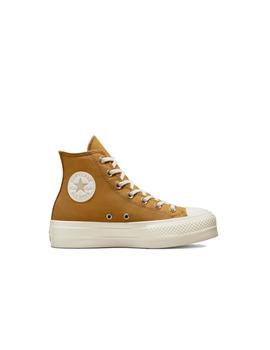 Zapatilla Converse Platform Alta Lona Miel