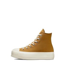 Zapatilla Converse Platform Alta Lona Miel