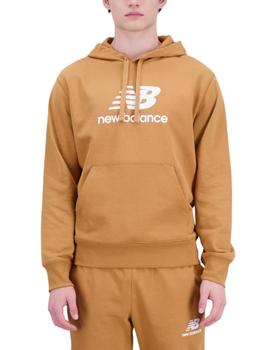 Sudadera New Balance Essentials Stacked Logo Hombre Camel