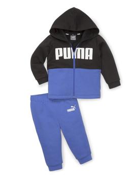 Chandal Puma Minicats Colorblock Bebé Azul/Negro