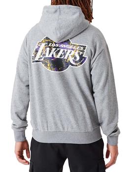 Sudadera New Era LA Lakers NBA Infill Gris