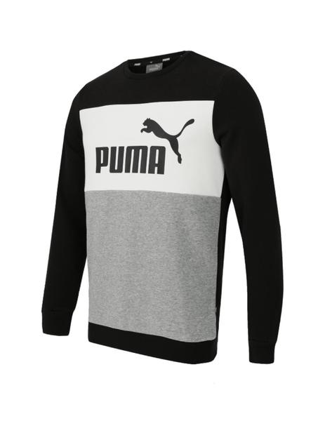 Sudadera Puma ESS+ Colorbloc Hombre Gris/ Negro