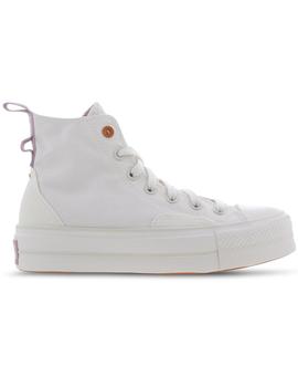Zapatilla Converse Lona Alta Blanco/Malva