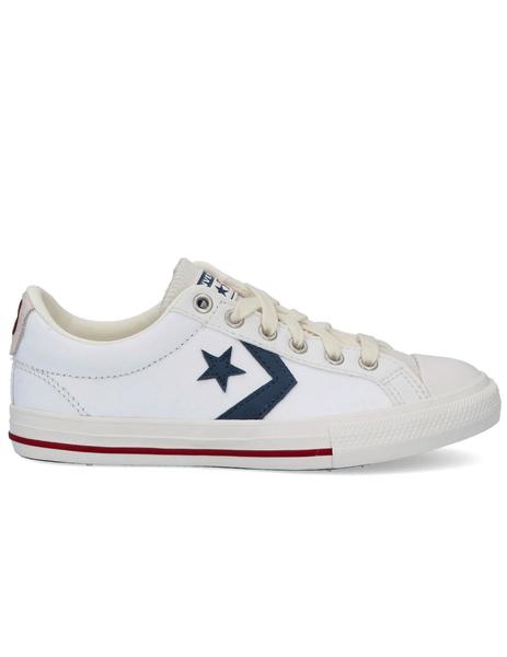 Converse Player Piel Baja Blanca