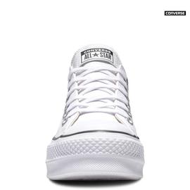 Zapatilla Converse Platform Baja Piel Blanco